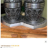 Living Garden Companion Urns Heart Base Urns for Mom And Dad