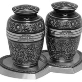 Living Garden Companion Urns Heart Base Urns for Mom And Dad