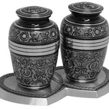 Living Garden Companion Urns Heart Base Urns for Mom And Dad