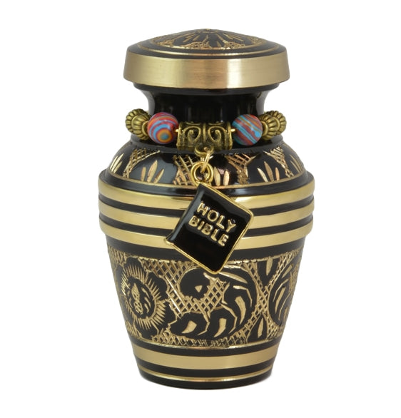 Living Garden Keepsake Urn - Ring of Charms Option