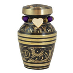 Living Garden Keepsake Urn - Ring of Charms Option
