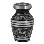 Living Garden Silver Keepsake Urn - Love Charms™ Option