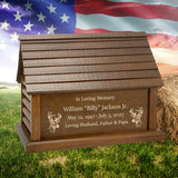 Log Cabin Cremation Adult Urn
