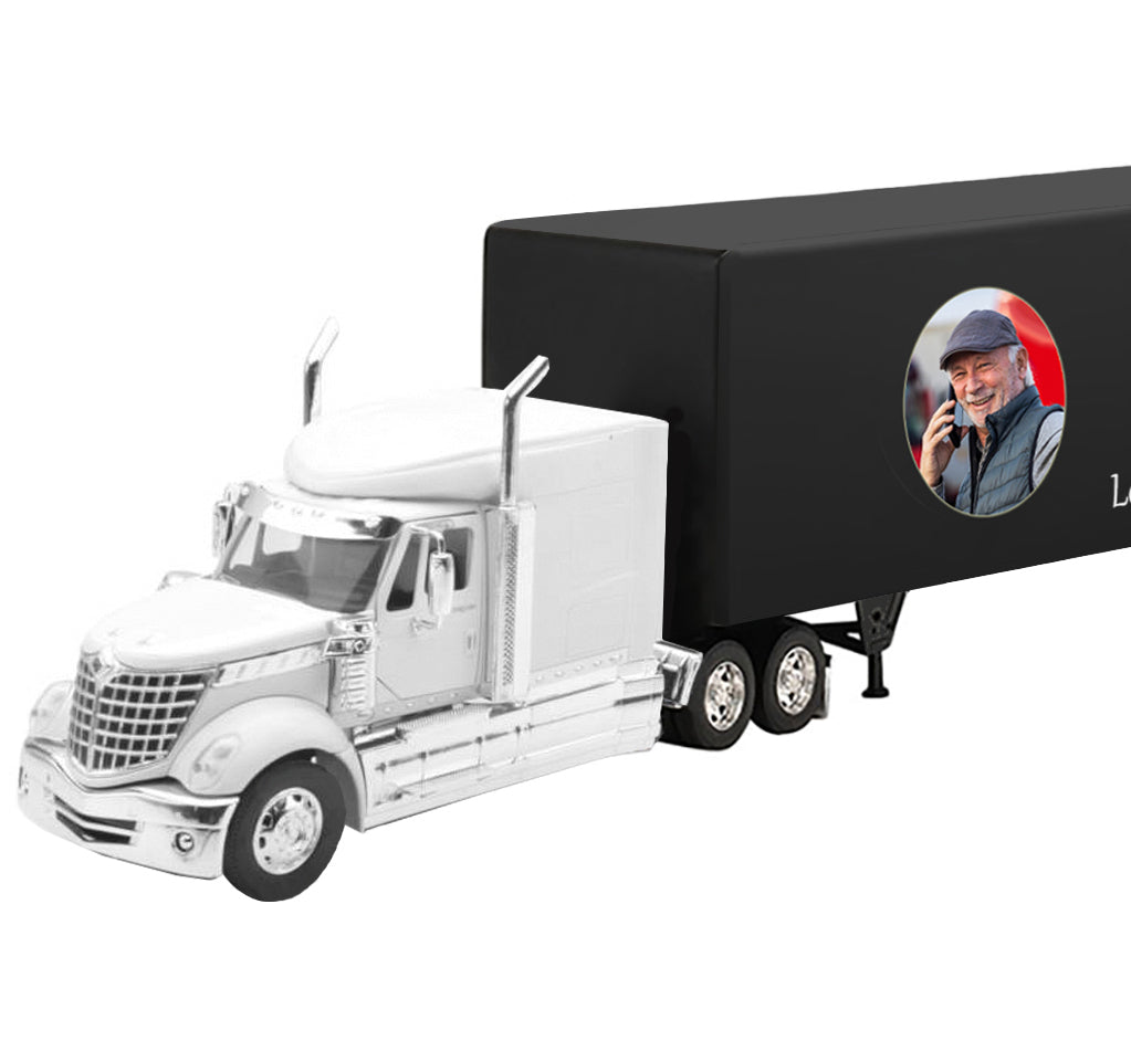 Trailer Cremation Urn & International LoneStar White Truck Décor