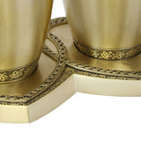 Leaves Of Peace Brass Companion Urns Heart Base