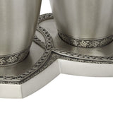 Leaves of Peace Pewter Companion Urns Heart Base Urns for Mom And Dad