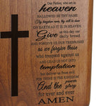 Lord's Prayer Wood Urn