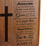 Lord's Prayer Wood Urn