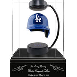 Baseball Cremation Urn & Los Angles Dodgers Hover Helmet Décor