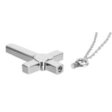 Lots of Love Cross Pendant Urn Open