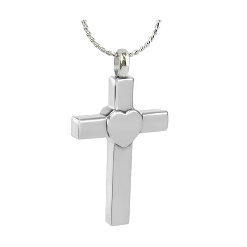 Lots of Love Cross Jewelry Urn - Love Charms Option