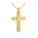 Lots of Love Gold Cross Pendant Urn - Love Charms™ Option
