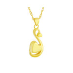 Love And Tears Gold Ash Pendant Urn  - Love Charms™ Option