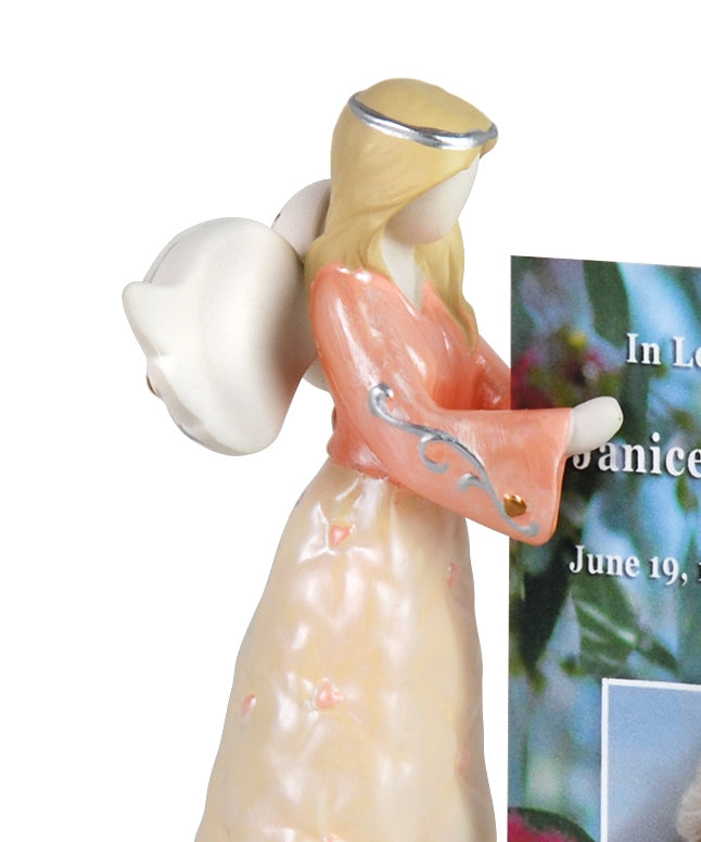 Praying Angel Memorial Card or Picture Holder - Love  