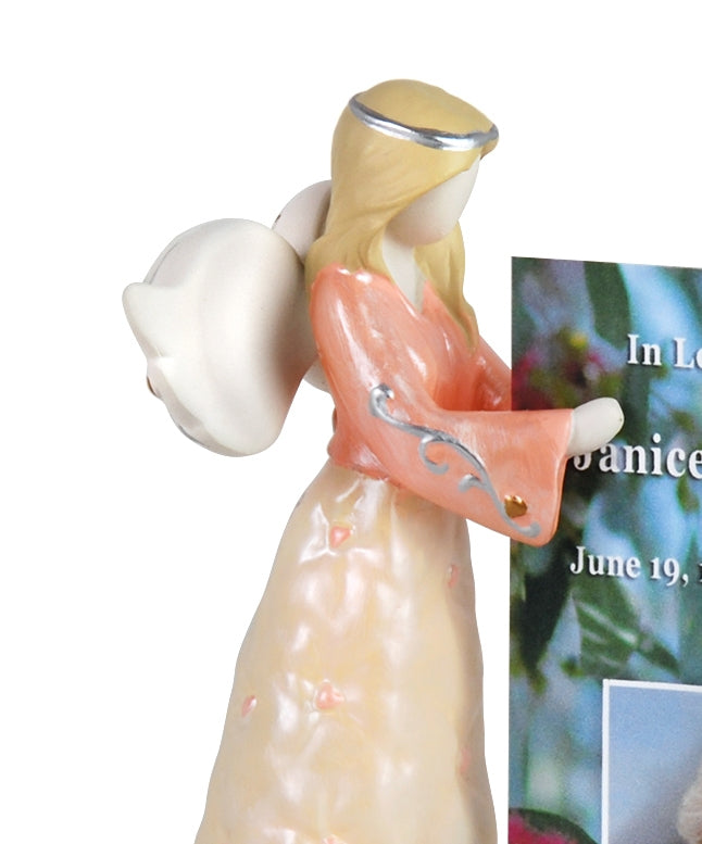 Praying Angel Memorial Card or Picture Holder - Love