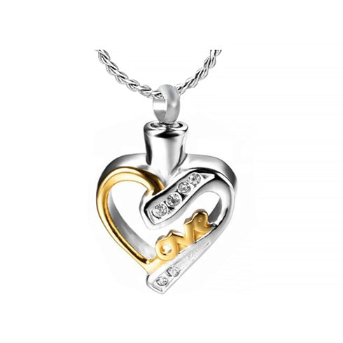 Love Heart Jewelry Urn - Love Charms™ Option