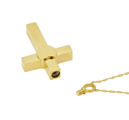 Gold Lots of Love Cross Pendant Urn