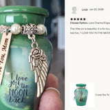 I Love You To The Moon And Back Mini Urn - Love Charms® Option