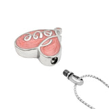 Pink Love Heart Pendant Urn
