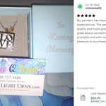 LOVE Pendant Jewelry Urn - Love Charms® Option