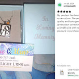 LOVE Pendant Jewelry Urn - Love Charms® Option
