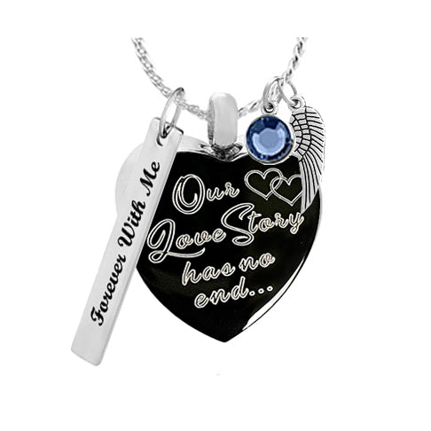 Our Love Story Has No End Jewelry Urn - Love Charms™ Option