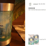 I Love You To The Moon and Back Candle Cremation Urn - Engraving Available - LED Candle Included 