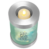 I Love You To The Moon and Back Candle Cremation Urn - Engraving Available - LED Candle Included 