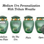 I Love You To The Moon And Back Medium or Adult Cremation Urn - Tribute Wreath™ - Pro Personalization - Burial Vault Option