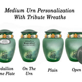 I Love You To The Moon And Back Medium or Adult Cremation Urn - Tribute Wreath™ - Pro Personalization - Burial Vault Option