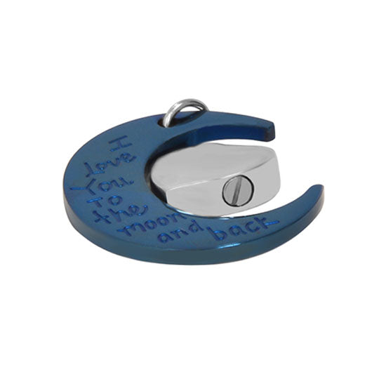 I Love You To The Moon & Back Heart Ash Urn - Love Charms Option