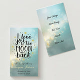 I Love You To The Moon And Back - Your Wings Were Ready Memorial Cards - Funeral  Cards - Celebration of Life Cards