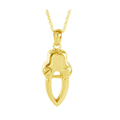 Lovers 14K Gold Cremation Jewelry Urn