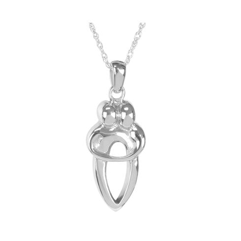 Lovers Sterling Silver Ash Urn - Love Charms™ Option