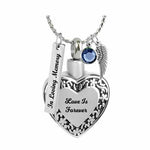Love Is Forever Heart Pendant Urn - Love Charms™ Option