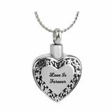 Love Is Forever Heart Pendant Urn - Love Charms™ Option