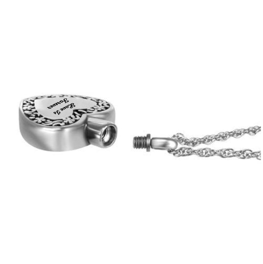 Love Is Forever Heart Pendant Urn - Love Charms™ Option