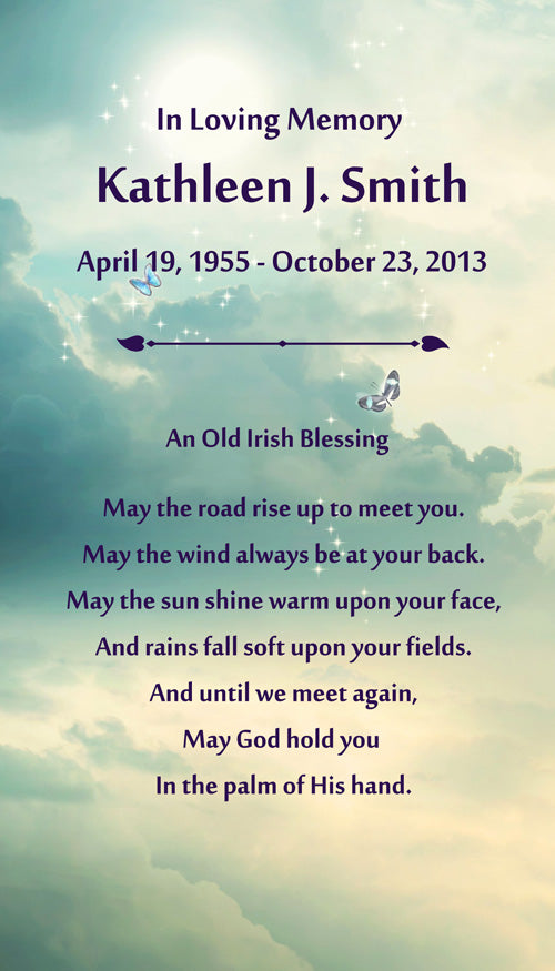Irish Blessing Poem Urn