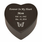 Butterfly Wood Keepsake Urn