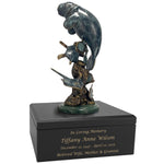 Manatee & Friends Adult Art Wood Fish Cremation Urn – Handmade Wood Urn