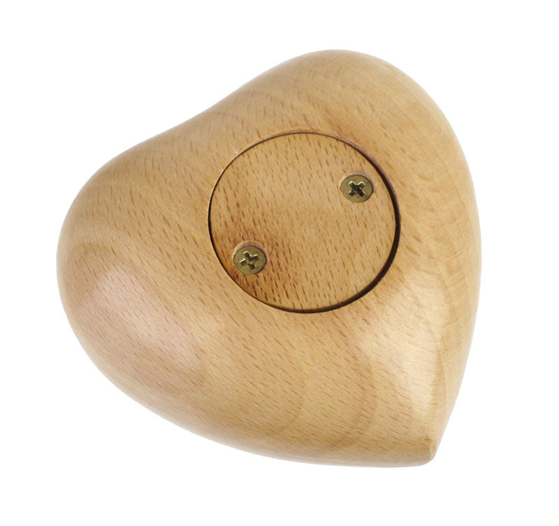 Light Wood Heart Keepsake Urn