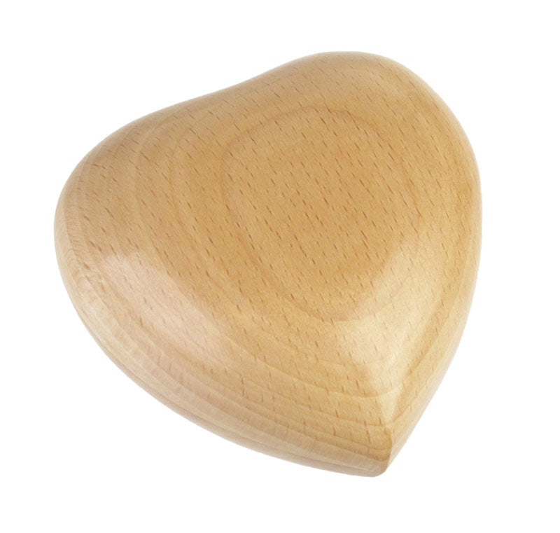 Light Wood Heart Keepsake Urn
