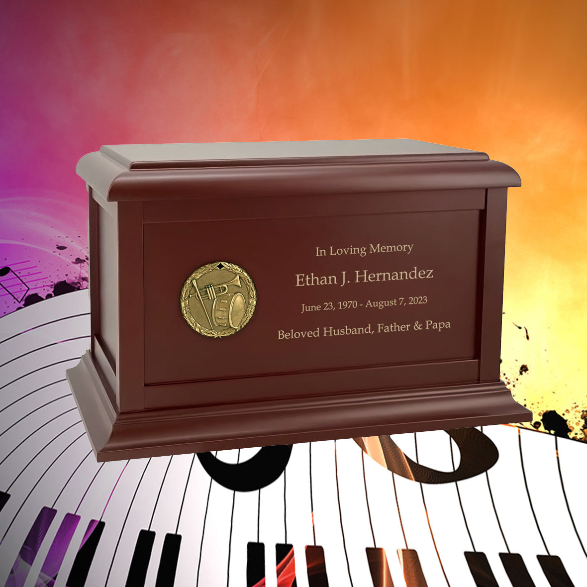 Band & Music Birch Cremation Urn