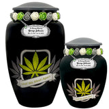 Until We Meet Again Marijuana Medium or Adult Urn - Tribute Wreath™ - Pro Personalization - Burial Vault Option