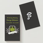 Until We Meet Again Marijuana Memorial Cards - Funeral  Cards - Celebration of Life Cards
