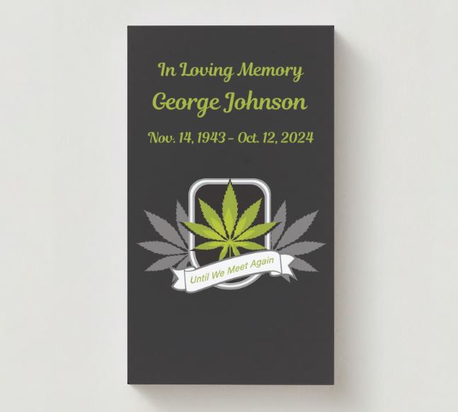 Until We Meet Again Marijuana Memorial Cards - Funeral  Cards - Celebration of Life Cards