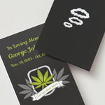Until We Meet Again Marijuana Memorial Cards - Funeral  Cards - Celebration of Life Cards