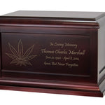 Marijuana Leaf Cremation Urn