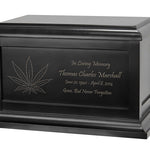 Marijuana Leaf Cremation Urn