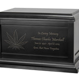 Marijuana Leaf Cremation Urn